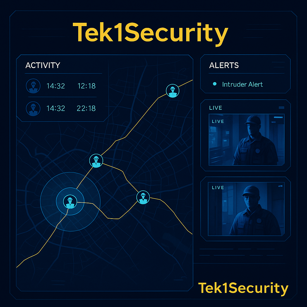 TEK1SECURITY Incident Reporting Feature Screenshot
